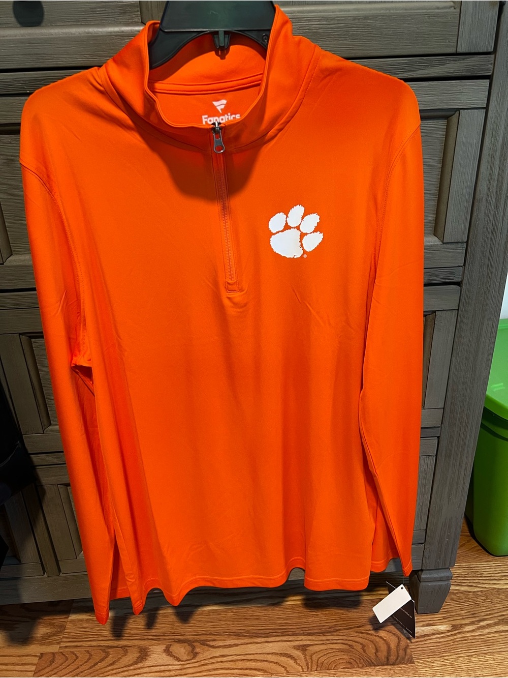 Fanatics Orange Pullover with White Paw Logo